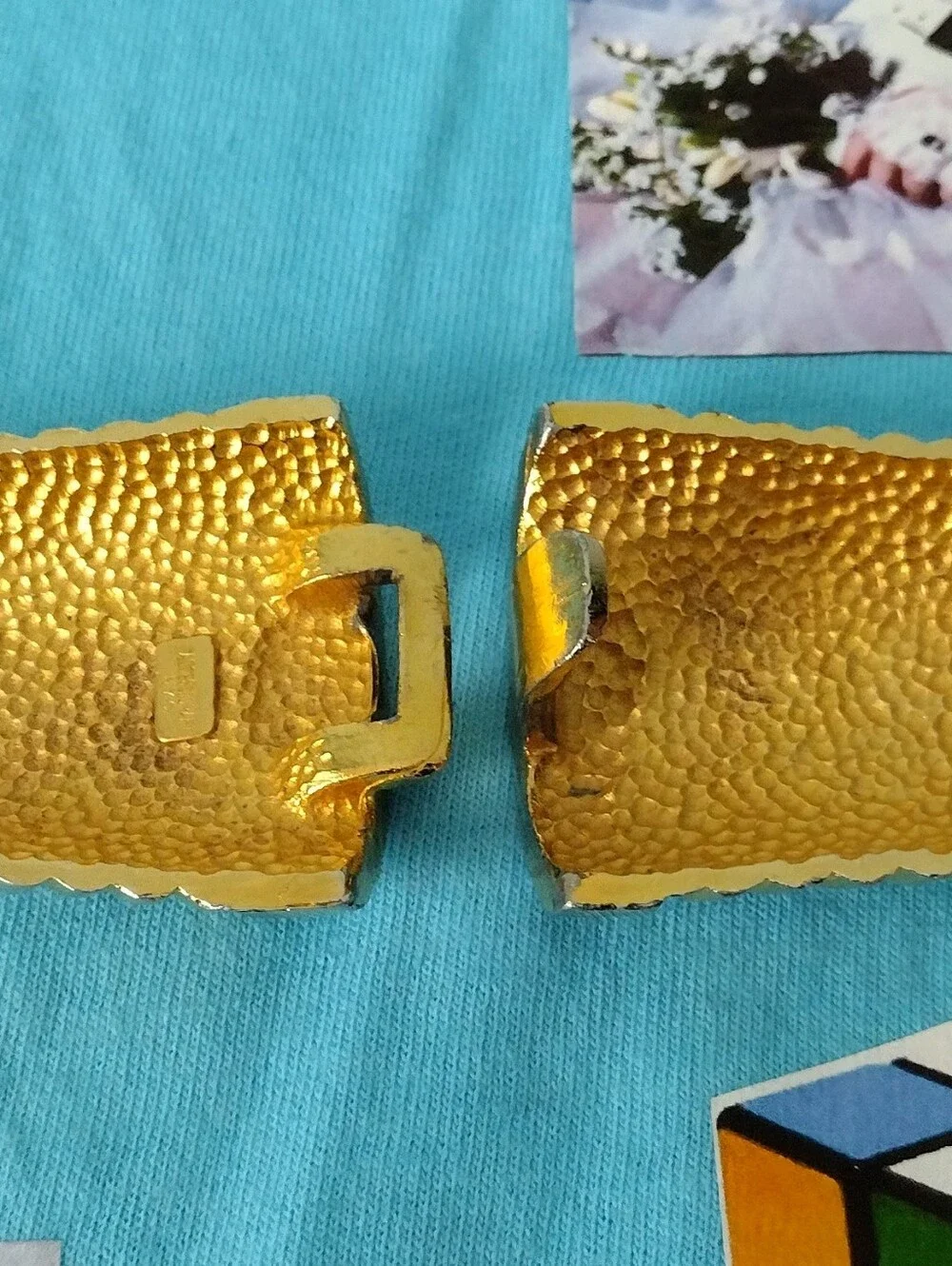 Accessocraft N.Y.C. 80s Gold-Tone Ribbed Belt Buckle